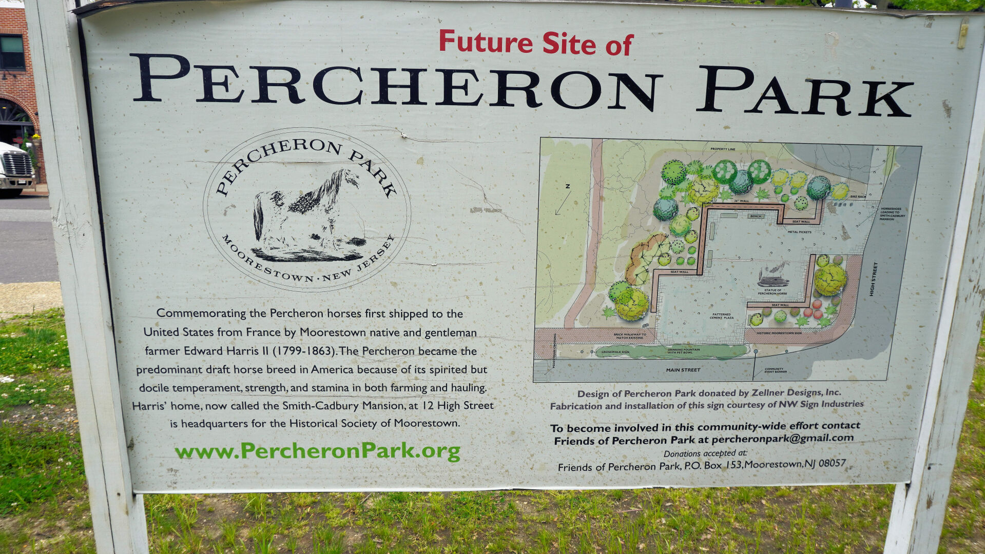 PERCHERON PARK MOORESTOWN SIGN